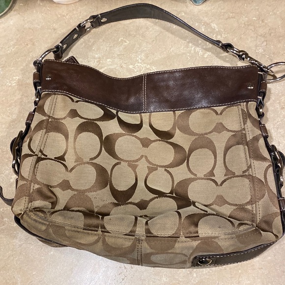 brown and tan coach purse - Picture 5 of 7